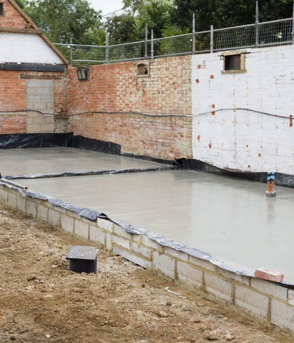 New foundations as part of the rebuild of a period house in UK