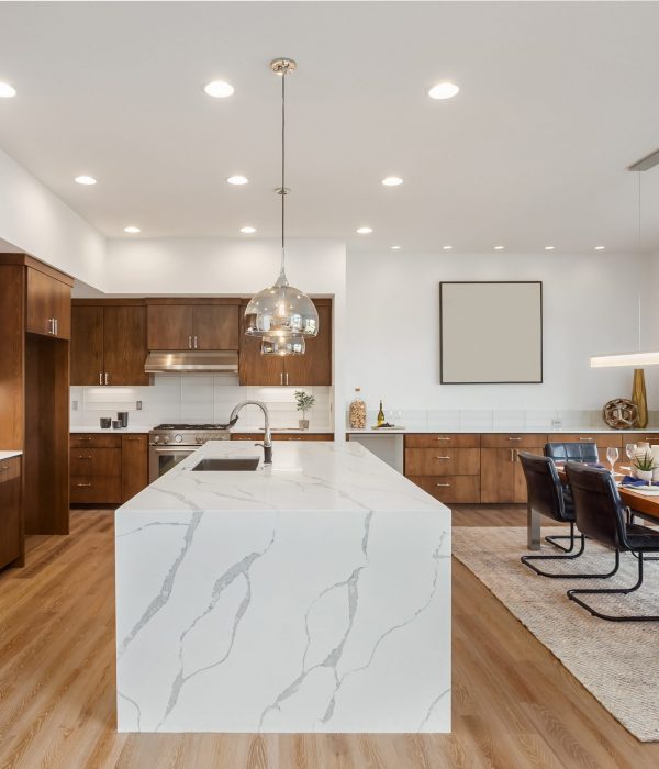 kitchen in newly constructed luxury home