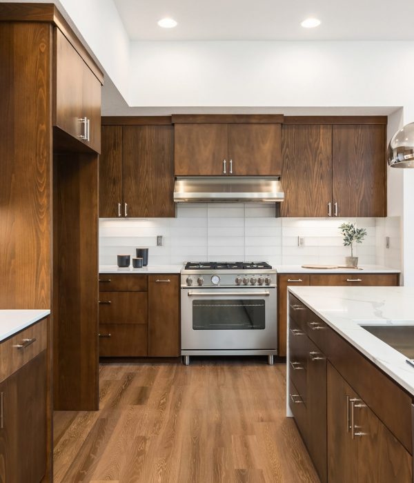 kitchen in newly constructed luxury home
