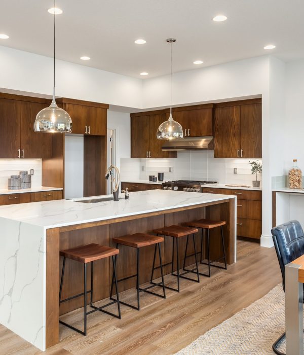 kitchen in newly constructed luxury home